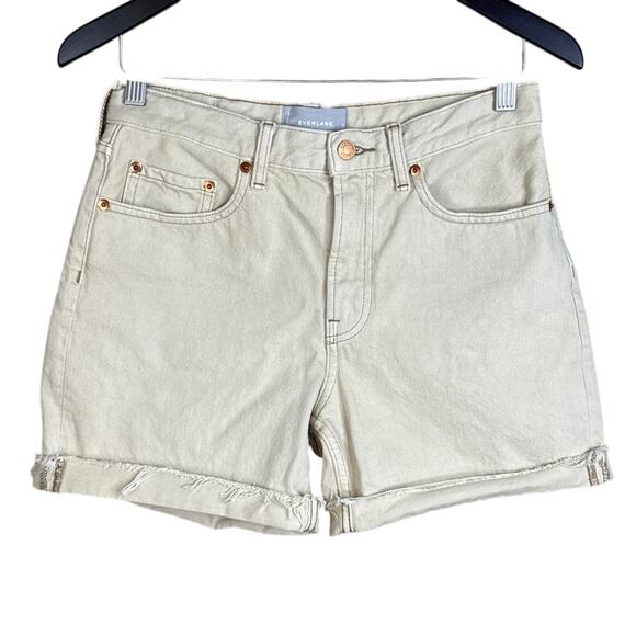 Everlane The Denim Short Tan Sand Size 25 - Picture 1 of 9
